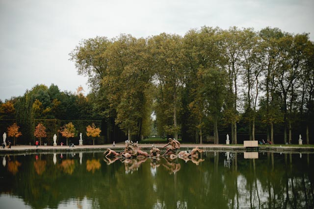 Versailles fountain - The cat, you and us