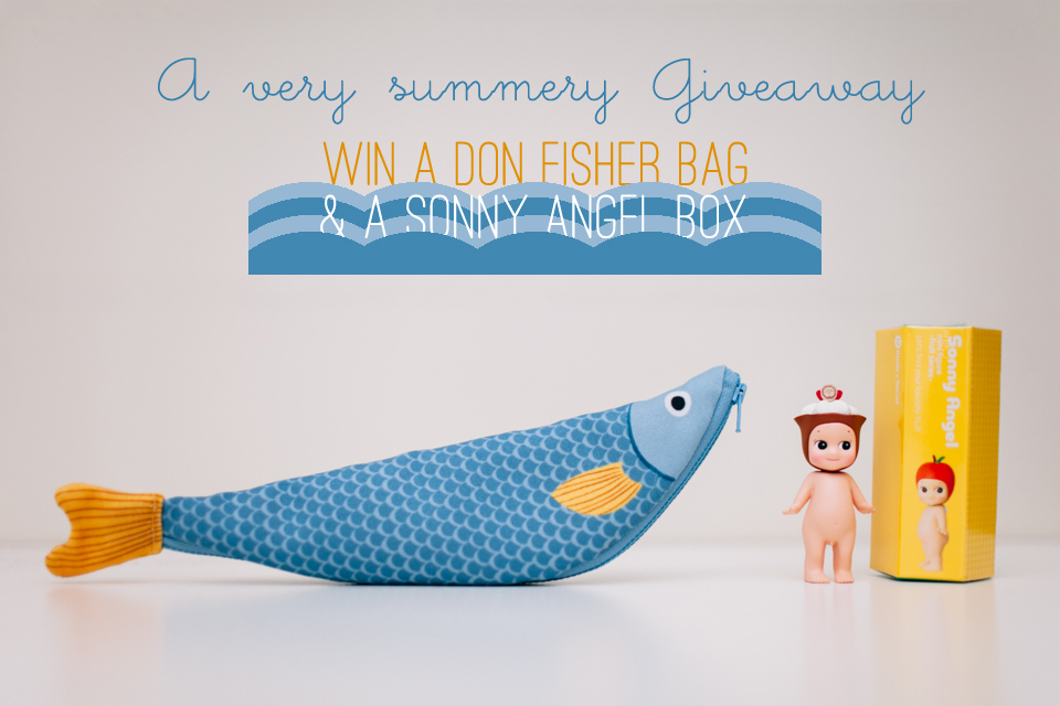 giveaway of a Don Fisher fish bag & a Sonny Angel blindbox - The cat, you and us