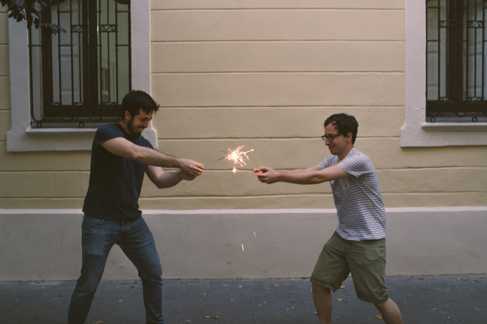 Star Wars fight with sparklers - The cat, you and us