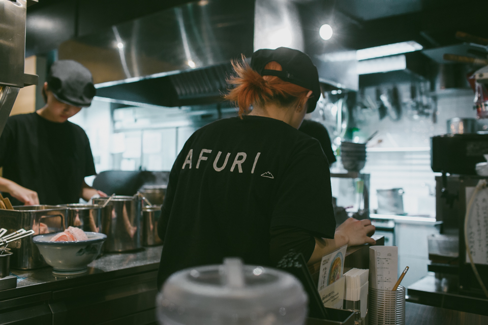 Afuri Ramen Harajuku - The cat, you and us