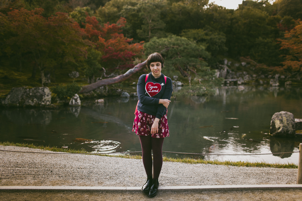 Tenryuji Temple - The cat, you and us