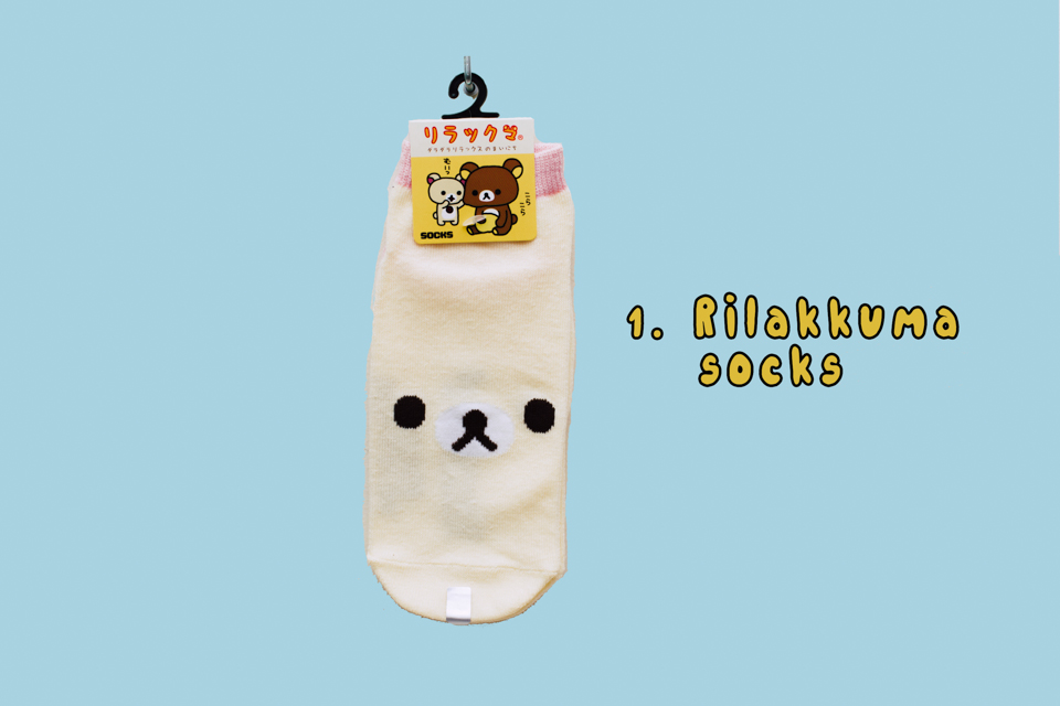 Rilakkuma socks - The cat, you and us