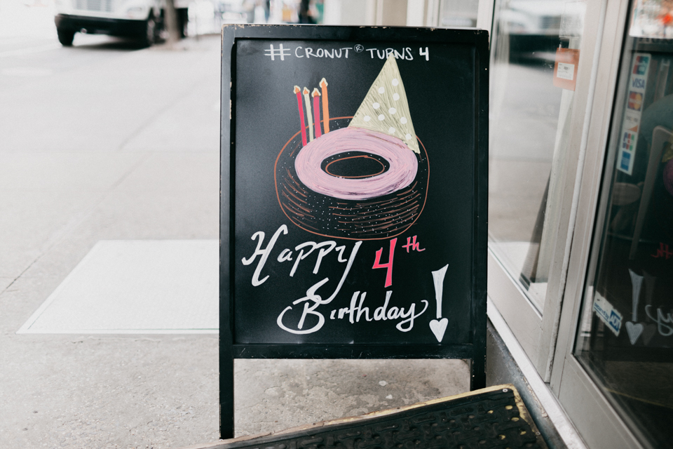 Cronut 4th birthday - The cat, you and us