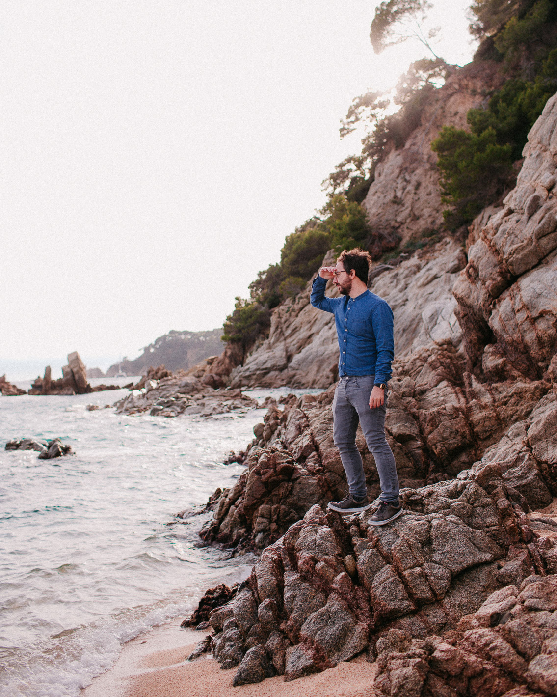 Cala Boadella uncharted beach - The cat, you and us